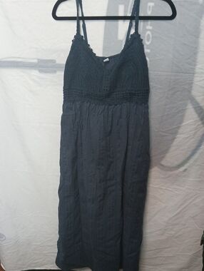 Old Navy Navy Blue Maxi Dress with Crochet Bodice